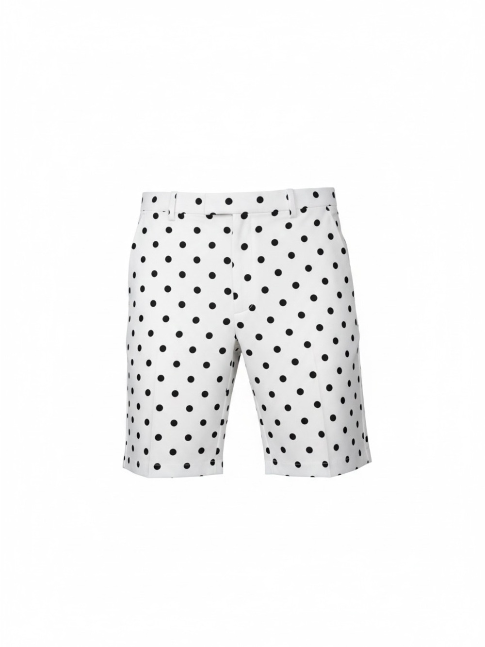 G/FORE White & Black Polka Dot Flat-Front Golf Shorts